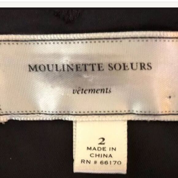 Moulinette Soeurs Anthropologie Silk Blend Dress 2 - Picture 8 of 9